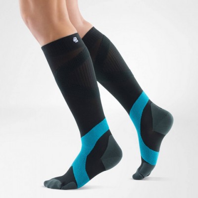 Calze Sportive COMPRESSION SOCK TRAINING - NERO/AZZURRO